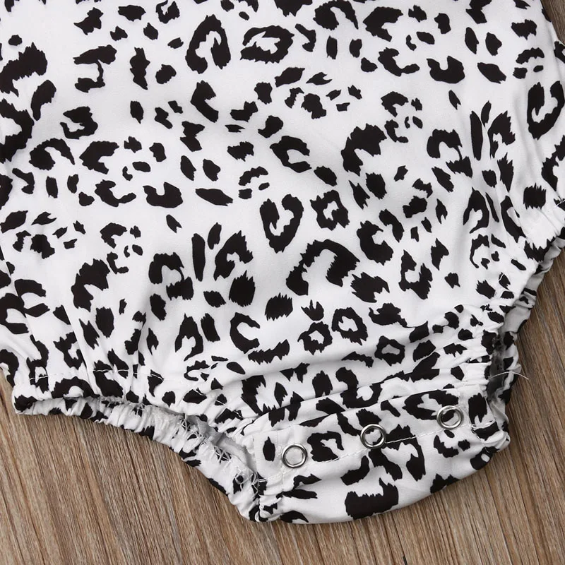 С леопардовым принтом милый для новорожденных девочек с рисунком оленя