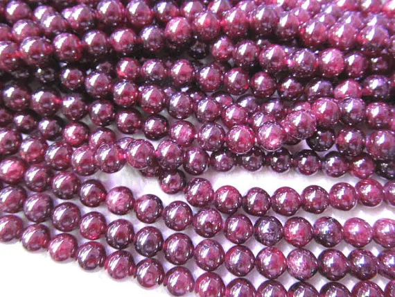 wholesale 2strands 2-12mm genuine garnet gemstoner round ball deep red Burgundy jewelry beads | Украшения и аксессуары