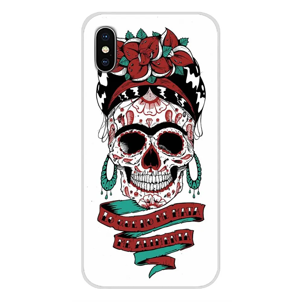 Для Apple iPhone X XR XS MAX 4 4S 5 5S 5C SE 6 6S 7 8 Plus ipod touch 5 6 Аксессуары чехлы для телефонов мексиканский сахарный череп