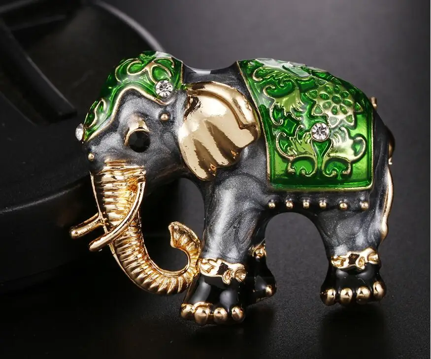 New Multicolour Elephant Exotic Customs Brooch Brincos Sweater Pin Badge Pet Memorial Scarf buckle Bijoux Christmas gift X1053 | Украшения