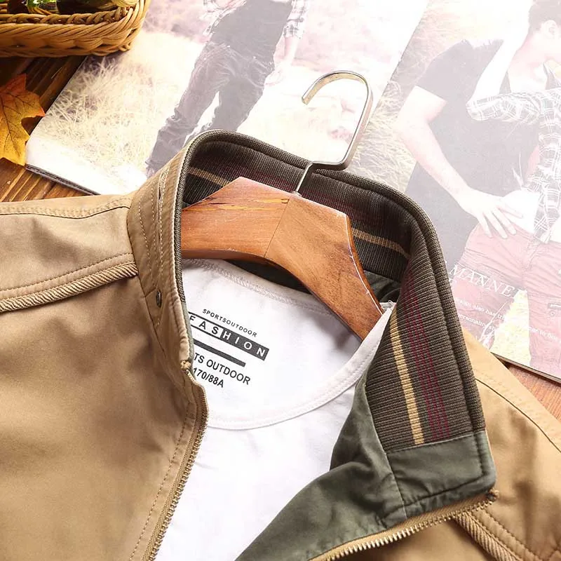 Двусторонняя Курточка бомбер хлопок Демисезонный Для мужчин Повседневное