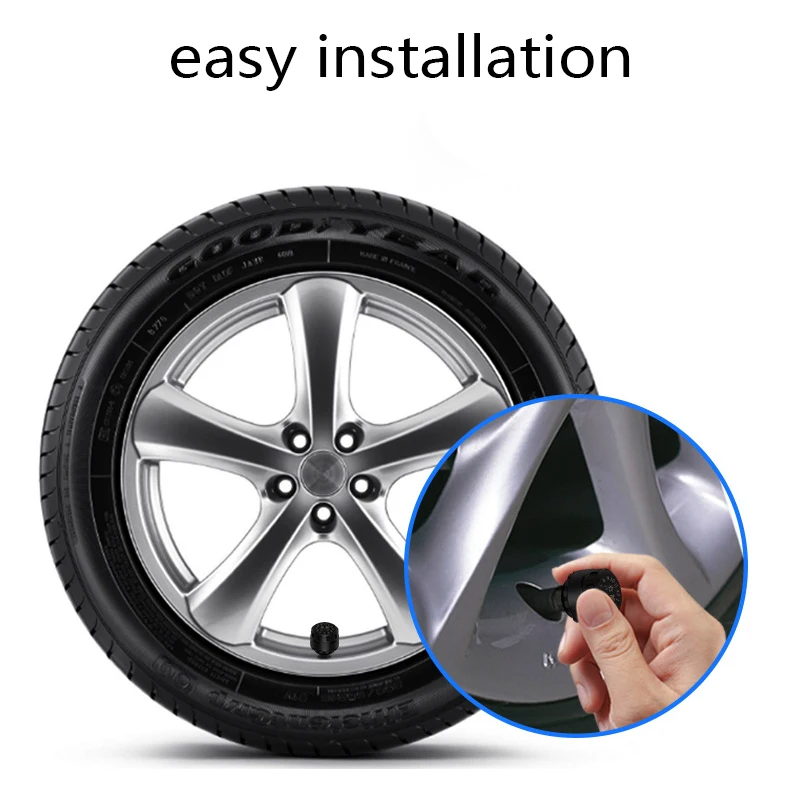 Солнечный автомобиль шины Давление монитор TPMS автомобильных шин Обнаружение