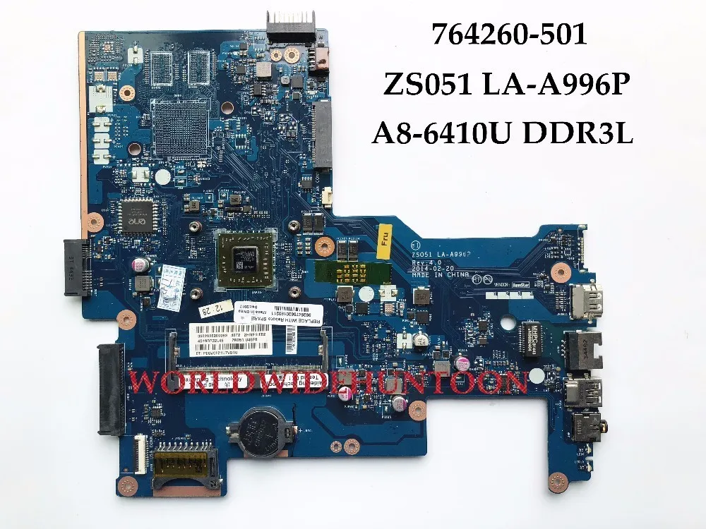 Высококачественная материнская плата для ноутбука HP Pavilion 15-G 764260-501 LA-A996P DDR3L 100%