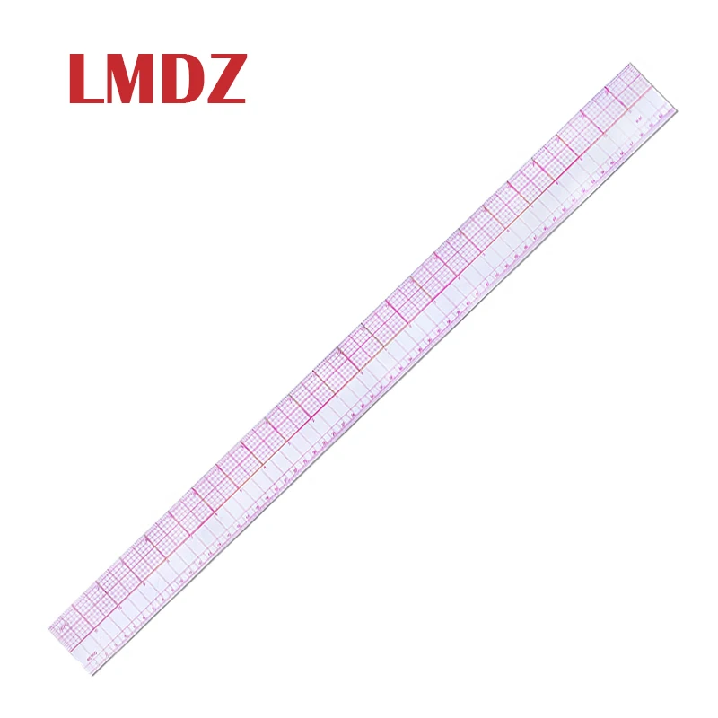 LMDZ портной многофункциональная сортировочная линейка двухсторонняя Метрическая прямая Линейка Инструмент для ремесленного пошива пластиковая прозрачная линейка 60 см 24 дюйма