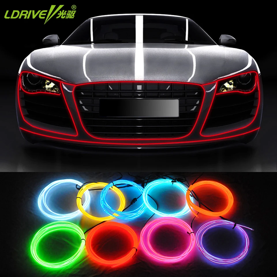 Автомобильный Стайлинг 1 метр DIY декоративная панель приборов двери Атмосфера