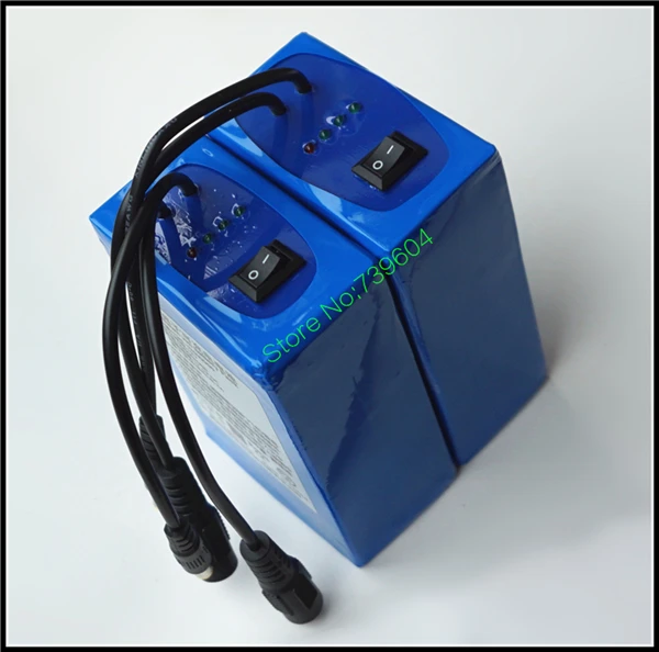 Высококачественные перезаряжаемые литий-ионные батареи 12 В 10000 мАч 3 А для