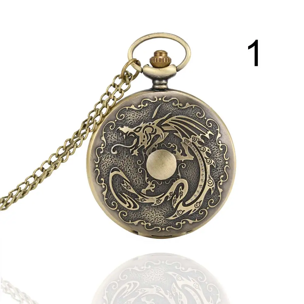 Модные мужские и женские карманные часы из сплава с вырезами винтажные кварцевые