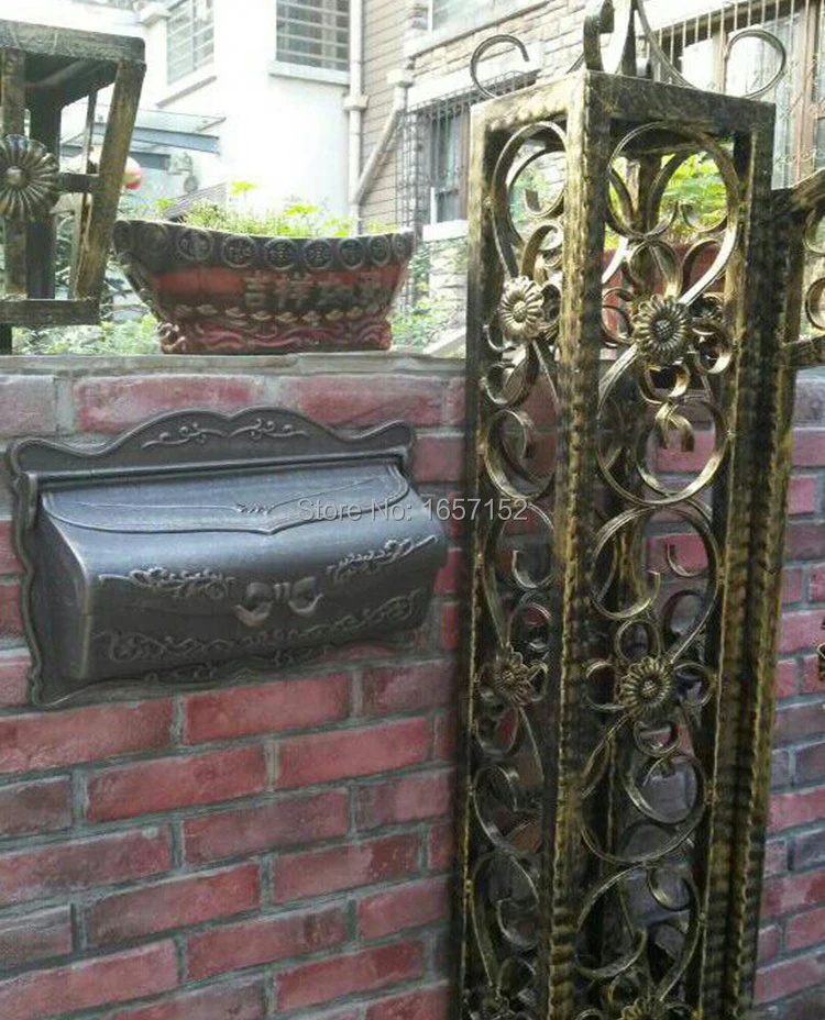 Бронзовый чугунный почтовый ящик модное винтажное ведро Оловянная