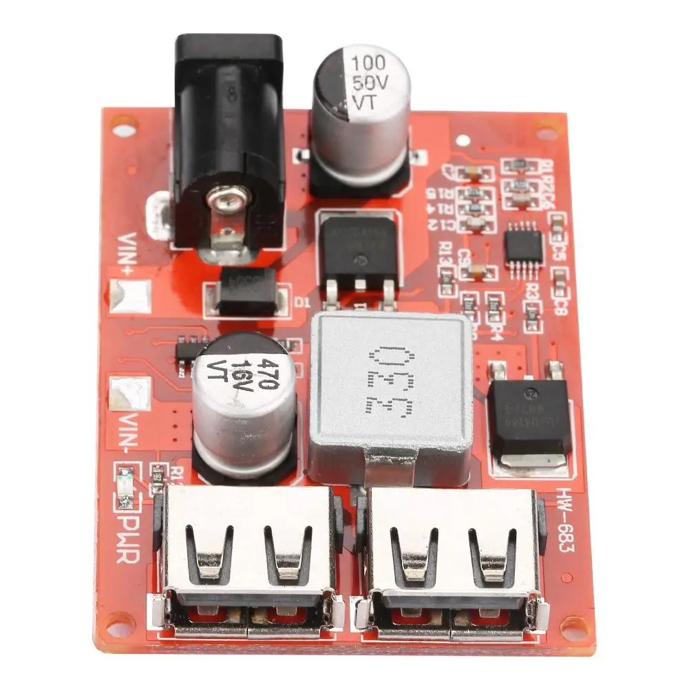 Двойной USB порт питания понижающий модуль DC 6 V 40 5V напряжение стабилизированный