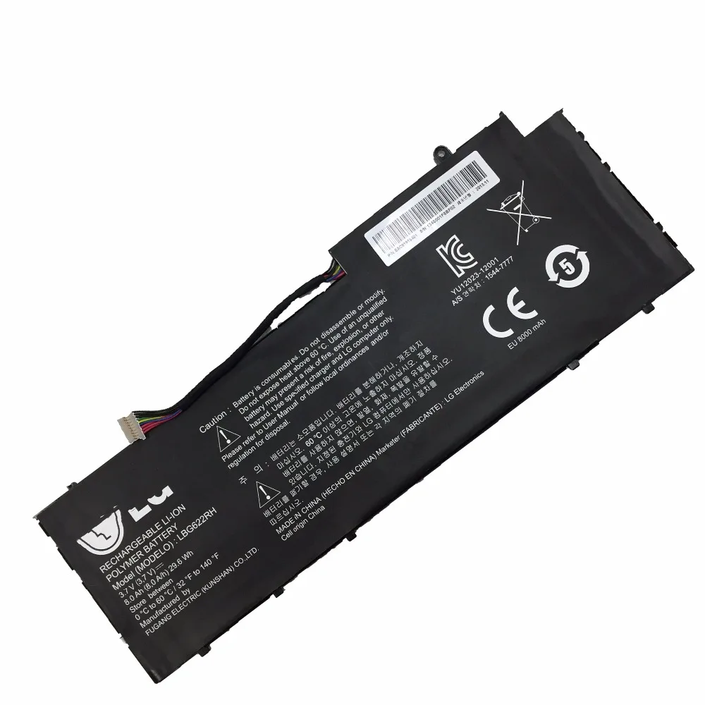 Новый оригинальный аккумулятор LBG622RH для ноутбука LG XNOTE 3 7 в 8000 Вт/ч мАч |