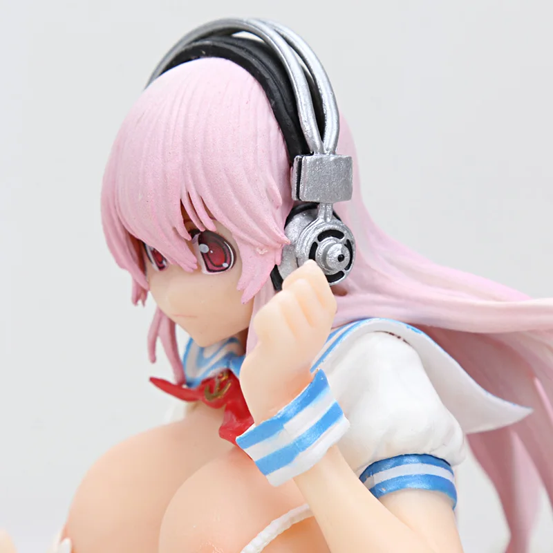 Аниме supersonico фигурка школьная форма для девочек супер купальный костюм Sonico бикини Горячая Коллекционная модель игрушки куклы