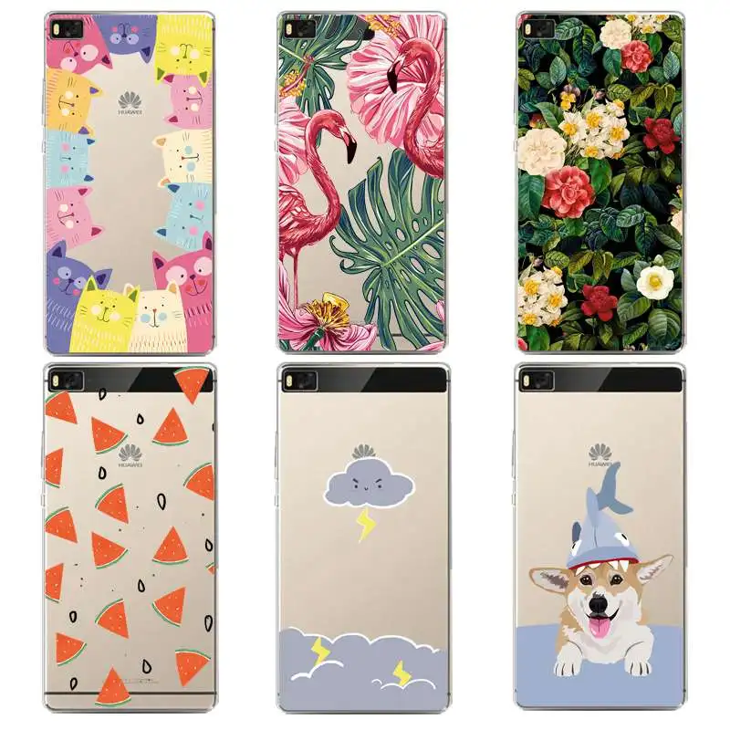 Облачный мягкий прозрачный ТПУ чехол для телефона huawei P10plus P8 P9lite honor 3c 4c 6a 7 8 9 5c Coque