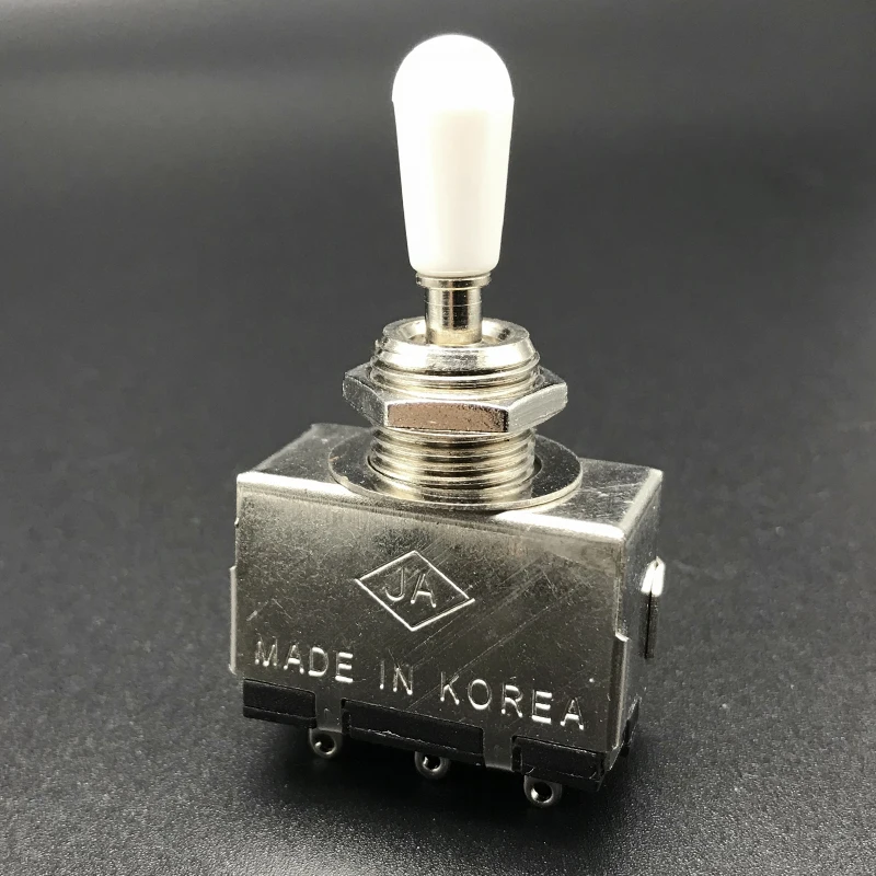 White Cap Металлический корпус с Пластик переключатель Кепки 3 Way Тумблер для LP SG Электрогитары высокое качество 3 Way Управление Электрогитары ra переключатель - Цвет: White Cap