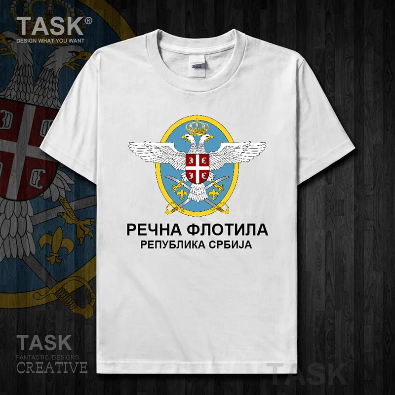 Футболка с коротким рукавом Air Force Serbia serbes SRB повседневная Армейская тактическая 01