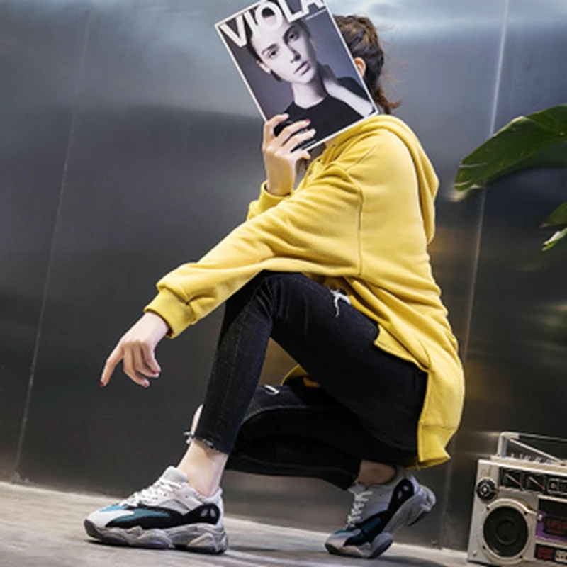 Новинка весны 2019 Повседневная модная кожаная женская обувь в Корейском стиле