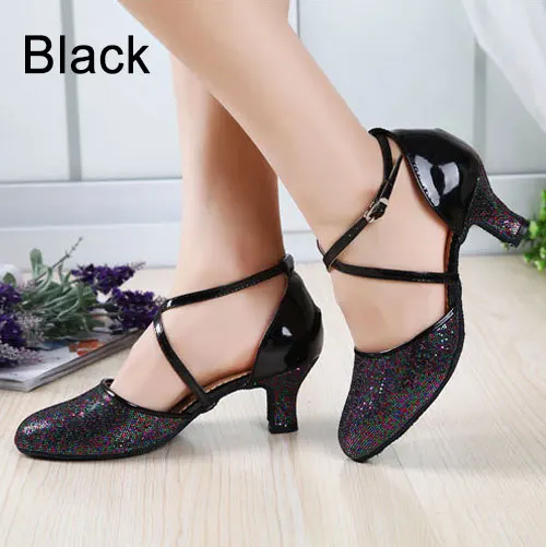 MoveFun/Брендовая обувь для латинских танцев взрослых женская на квадратном каблуке