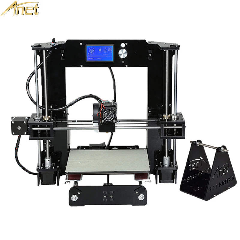 Anet A6 нормальный авто 3d принтер полная акриловая рамка экструдер Prusa i3 комплект DIY