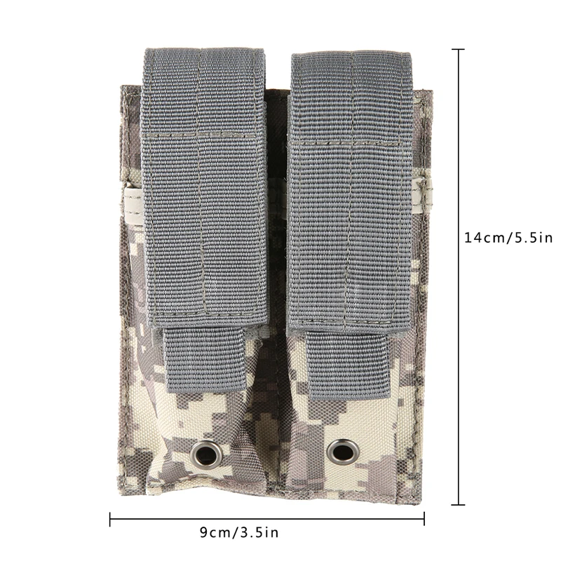 600D мягкая нейлоновая тактическая двойная сумка для хранения ПИСТОЛЕТА Mag