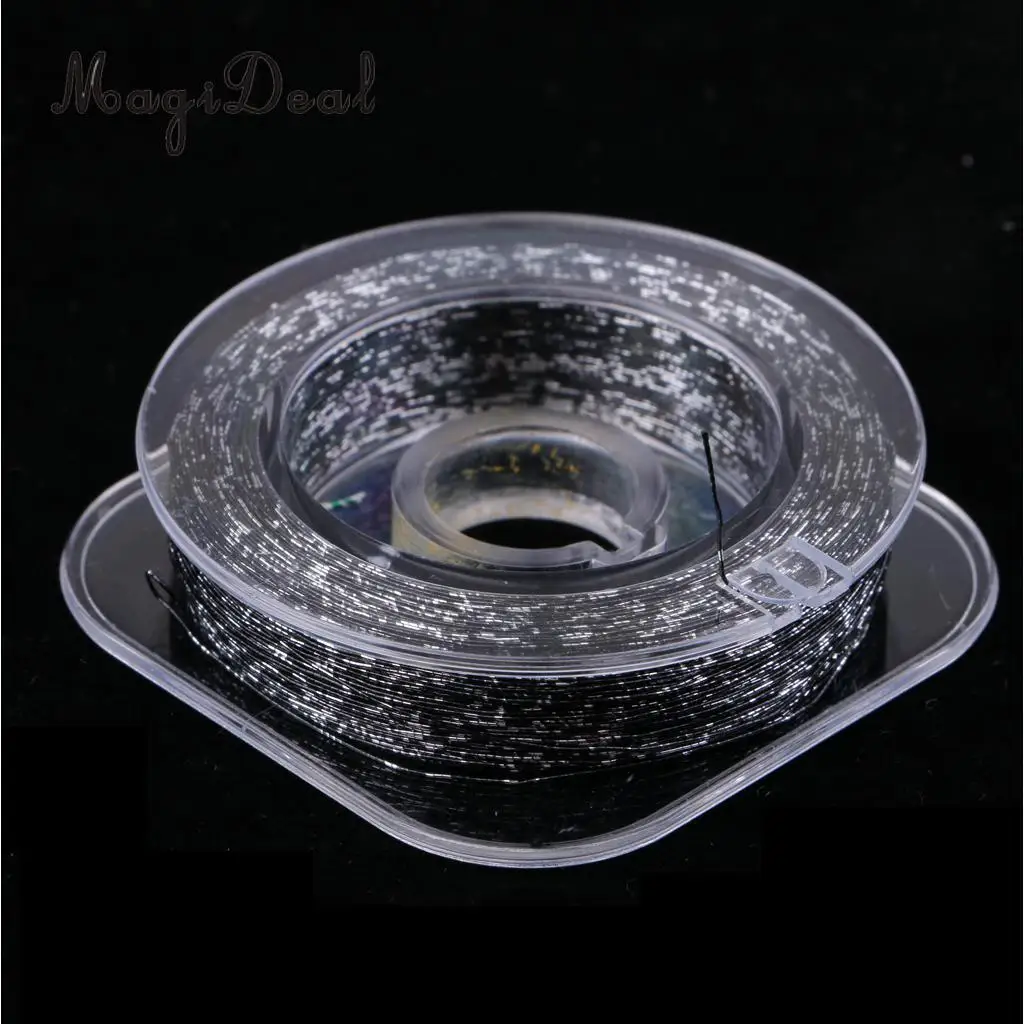 1 рулон с украшением в виде кристаллов флэш-мушек Материал мушек нить рыболовная