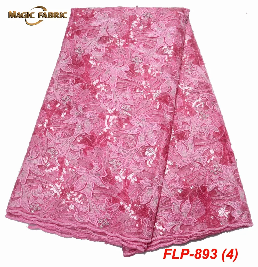 

African Lace Fabric 2019 High Quality Embroidery Tulle Lace Fabric With Stones African French Net Lace Fabric FLP-893