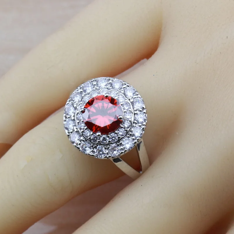 Женский свадебный комплект ювелирных изделий набор украшений серебряного цвета