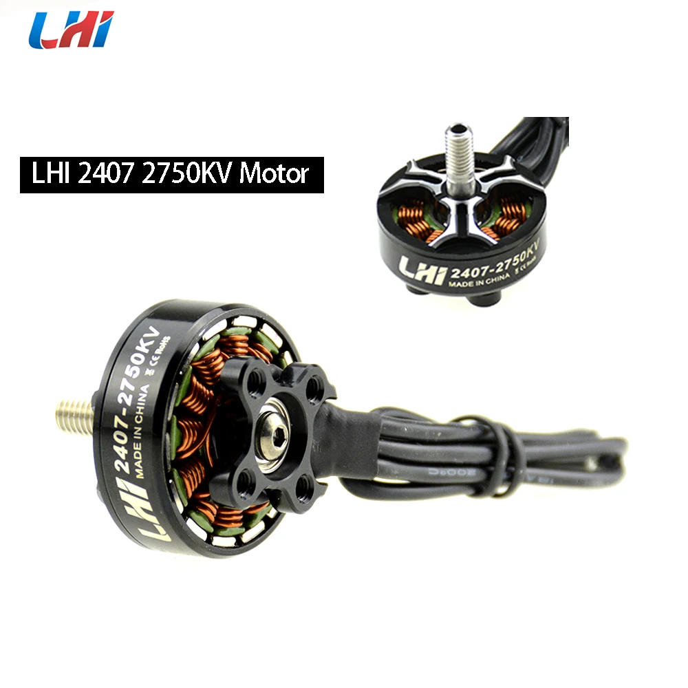 LHI 2407 1800KV/2450KV/2750KV 3 6S бесщеточный двигатель для FPV Racing четырехъядерный
