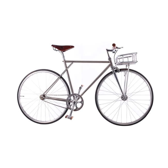 Многоцветный Ретро велосипед 53 см 55 см 58 см brasket Track Односкоростной велосипед fixie bike 700C винтажный дорожный велосипед хромированная молибденовая стальная рама - Цвет: Многоцветный