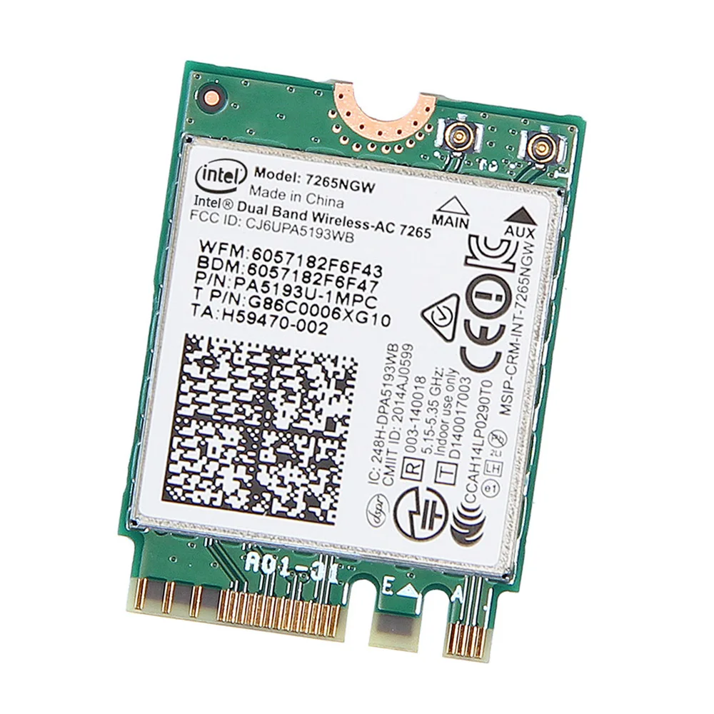 For Intel Wireless AC 7265 7265NGW ac Dual Band wifi wireless card network Wi-Fi Network for Win 7/8/10 | Компьютеры и офис
