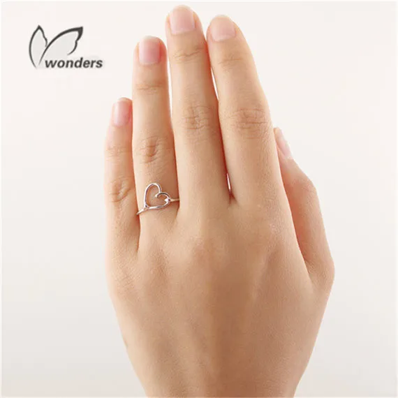 10 Pcs Fashion Jewelry Accessories Rings Weeding Gift For Woman Simple Open Heart Brand Minimalist Ring | Украшения и аксессуары