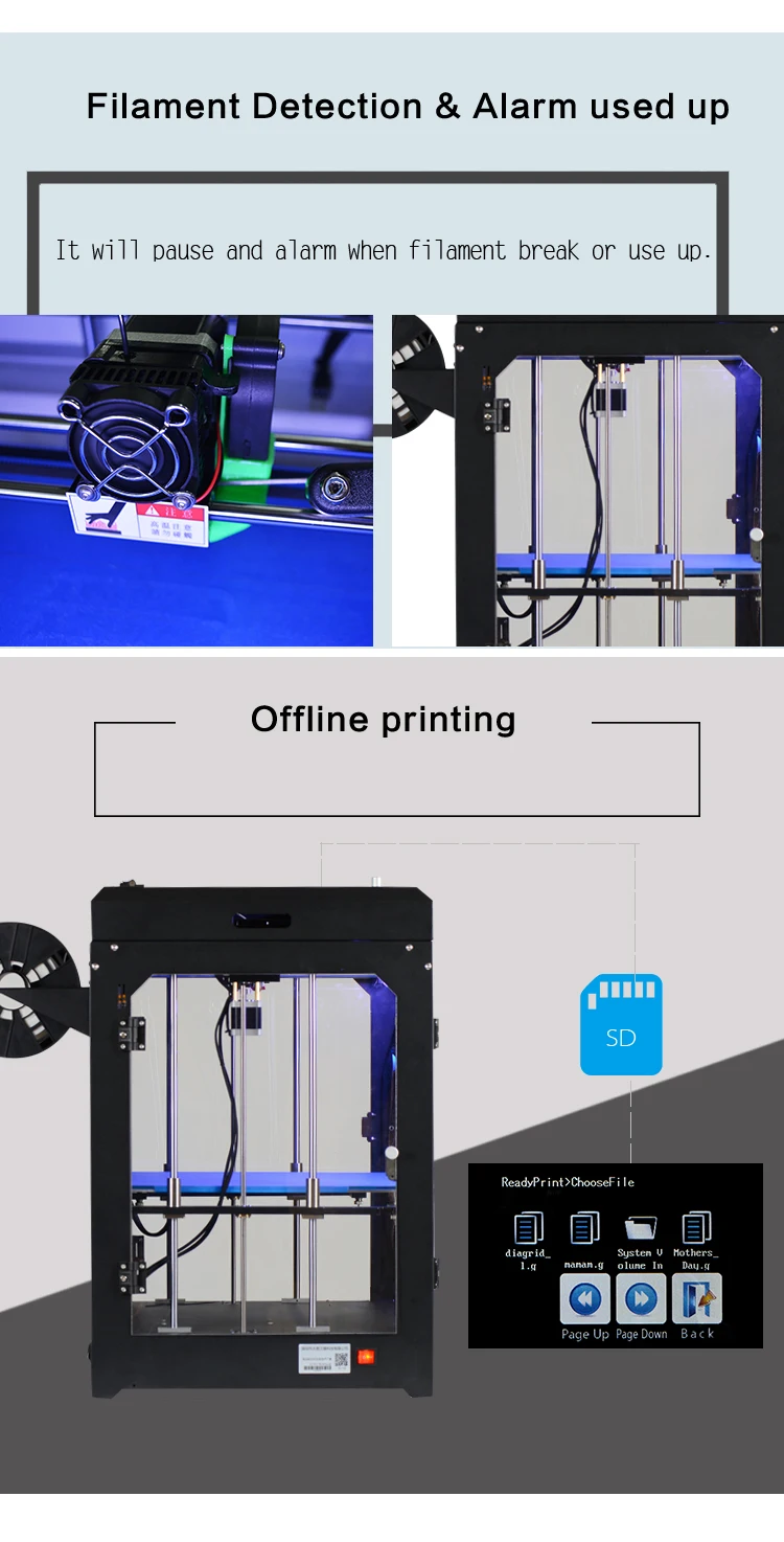 Creasee 3d принтер CS334 Высокоточный 3d принтер DIY Набор самостоятельной сборки с обновлением, печать, 3d принтер