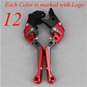 Color 12 CNC раздвижной, складной мотоцикл сцепные рычаги для Aprilia RS125 RS 125 2006-2010 2007 2008 2009 - Цвет: Color 12