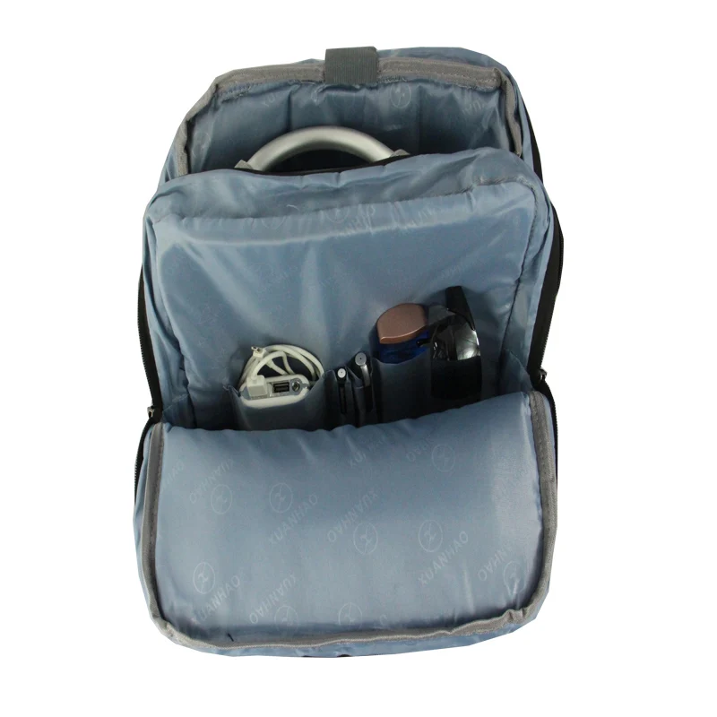 Нейлоновый мужской рюкзак для ноутбука дорожная сумка с usb портом зарядки