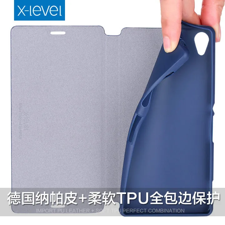 X Level X-Level Роскошный кожаный чехол для sony Xperia 10/Xperia10 Plus, мягкая задняя крышка с подставкой для sony XPeria 10 Plus, чехлы