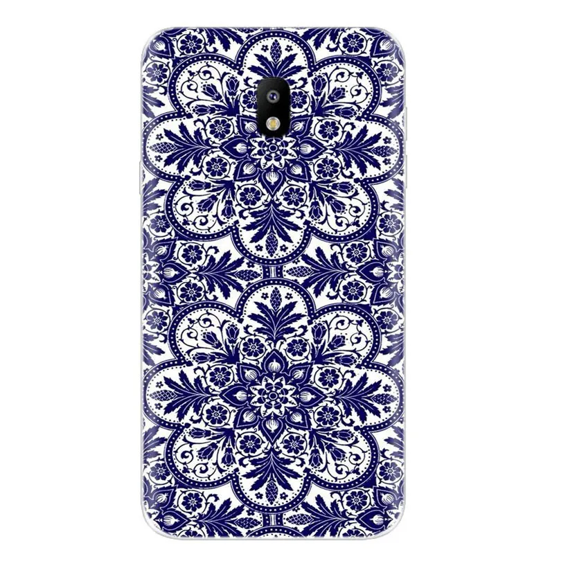 For Samsung Galaxy J5 2017 J530F Compact Henna Mandala Floral Soft TPU Silicone Pattern Clear Case Y018 |