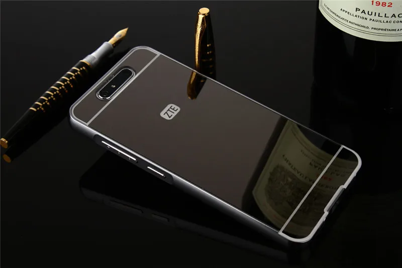 Для zte Blade V8 Чехол, роскошная розовая Золотая алюминиевая зеркальная задняя крышка, чехол для zte V8 V 8, чехол, Защитные чехлы для телефонов