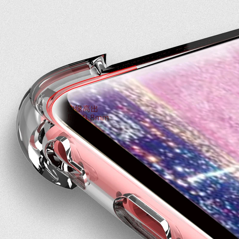 JKing для Samsung Galaxy S8 случай 2 в 1 Ясно Мягкий ТПУ силиконовый чехол Крышка плюс note 8