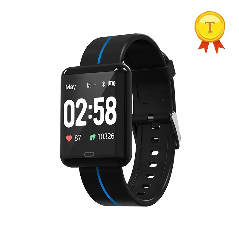 Водонепроницаемый смарт браслет с хронографом пульсометром и