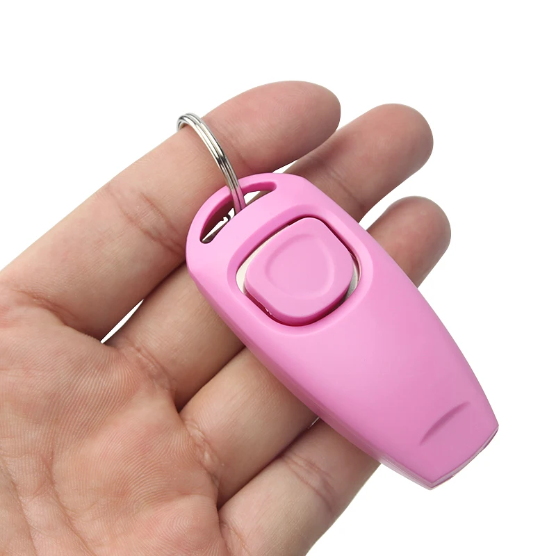 1 шт. тренировочный кликер для собак и кошек пластиковый клик брелок звуковой