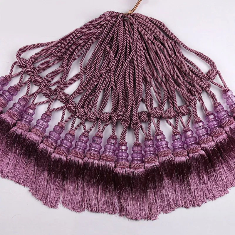 Украшение дома шторы cip кисточки подвесной мяч с мелкими стразами в форме ручки