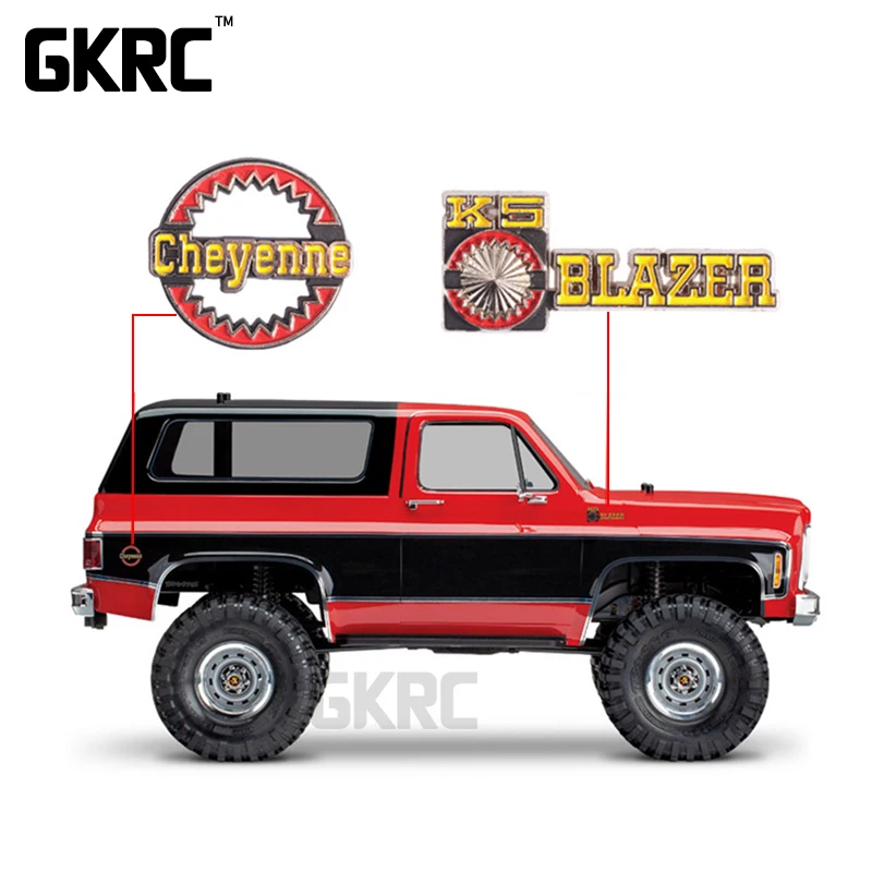 Металлическая 3d табличка для 1/10 Rc Crawler Traxxas Trx4 Chevrolet K5 Blazer металлическая наклейка 2