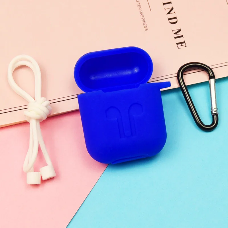 6 Силиконовый чехол с защитой от потери, аксессуары для airpods, чехлы для наушников - Цвет: 6