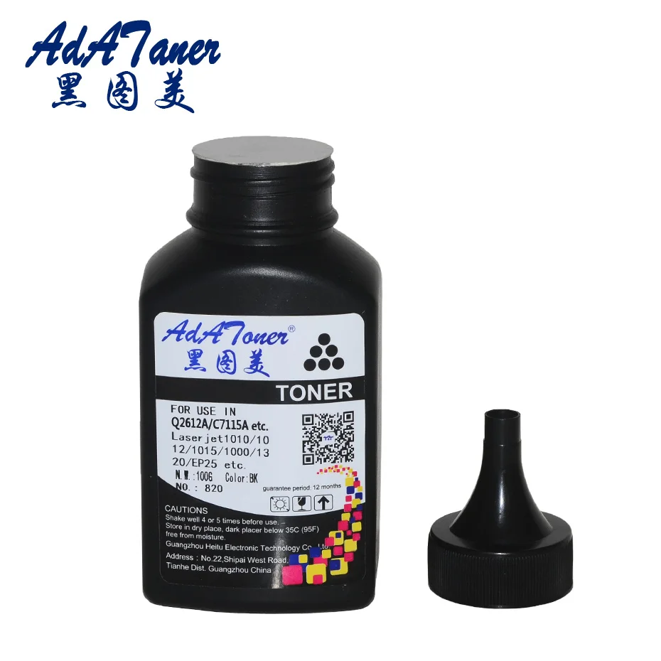 Q2612A C7115A 7115 CE505A Q7553A порошок тонера совместимый для hp laserjet lj 1010 1012 1015 1018 1020 1022 85A 12A принтер черный