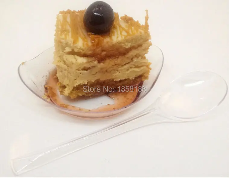 Одноразовая пластиковая мини-тарелка десертная тарелка для торта маленькая