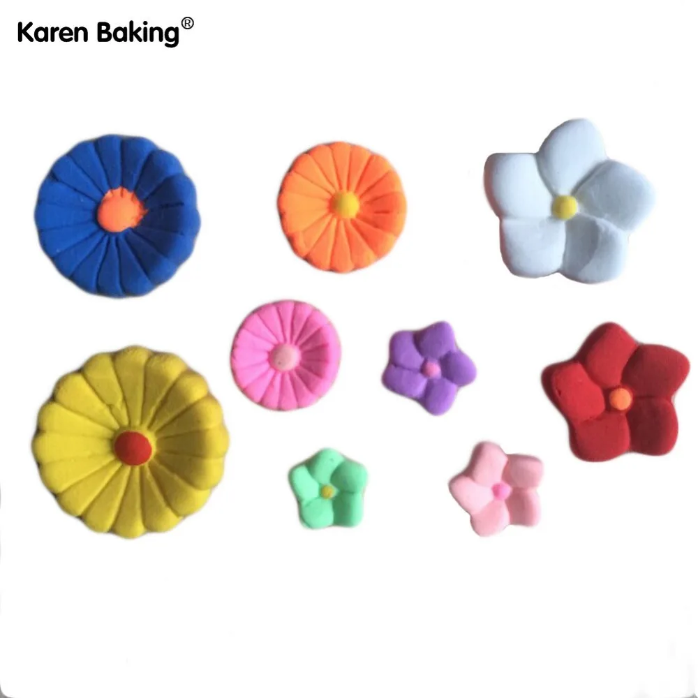 Beautiful Flower Shaped 3D Silicone Cake Fondant Mold Decoration Tools Soap Candle Moulds | Дом и сад