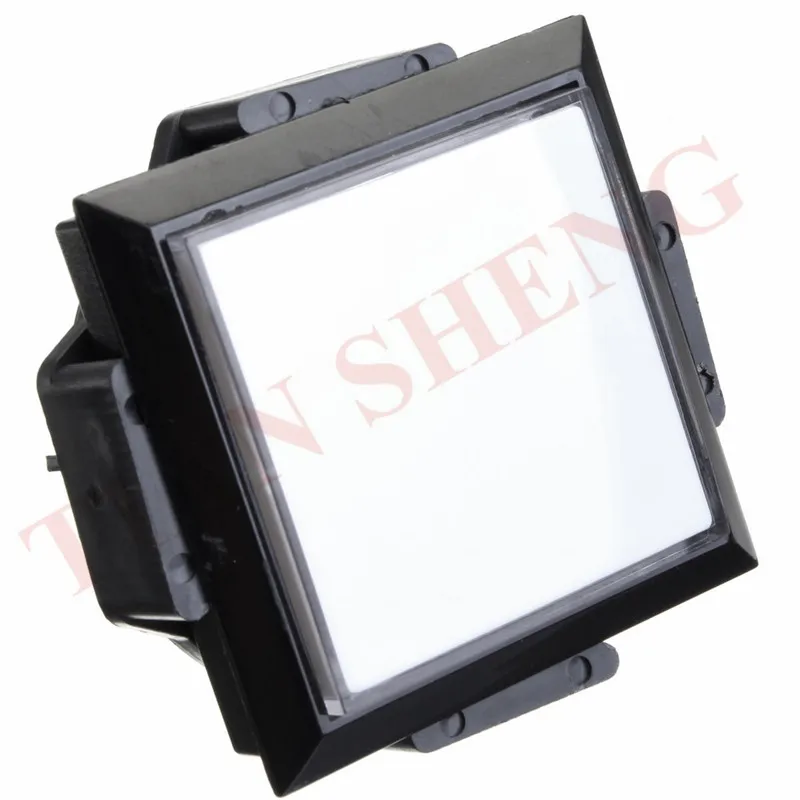 60 мм 12V Arcade Square Аркады Кнопка светодиодный светодиодной подсветкой кнопка с