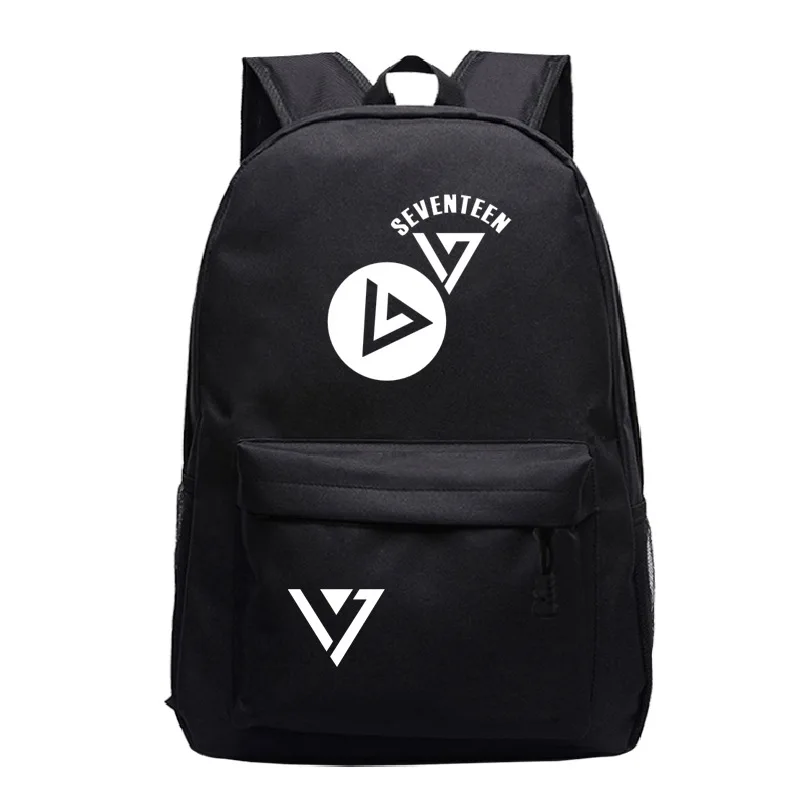 

2019 Korean Kpop SEVENTEEN Backpack Boys Girls School Bags Students Book Bag WOOZI HOSHI S.COUPS Young Women Men Fans Daily Bags