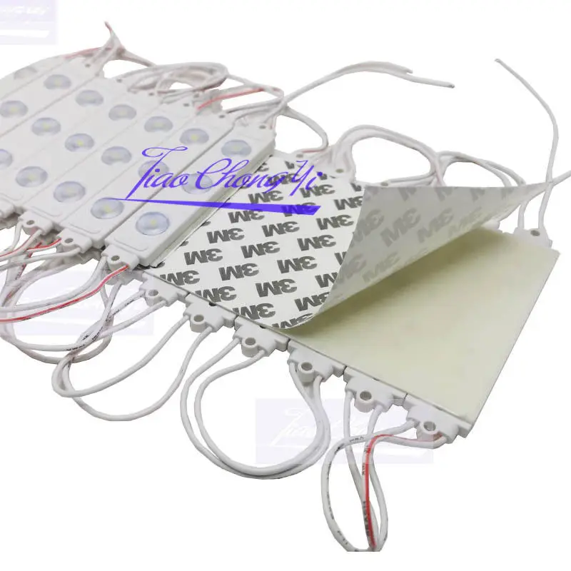 20 шт AC 220V 2W 2835 SMD Холодный Белый 12000K 3LED Светодиодный модуль с линзами | Лампы и