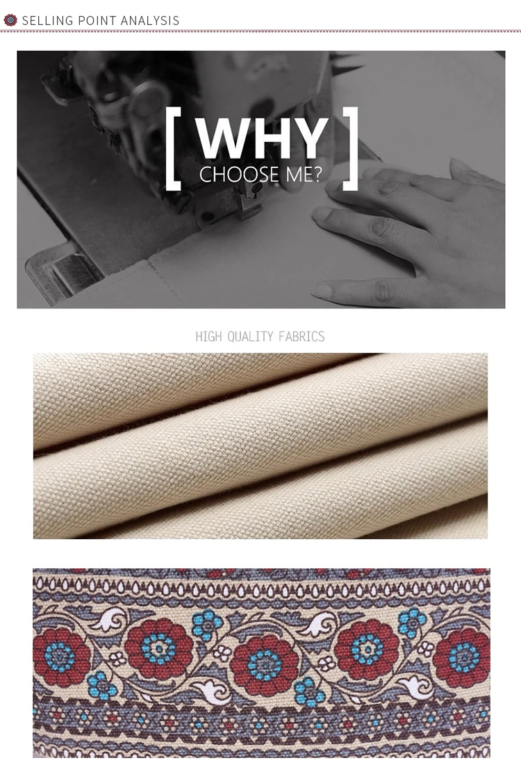Canvasartisan Новая Женская поясная сумка, холщовые сумки, многофункциональная поясная сумка, Цветочный Ретро стиль, сумка для отдыха