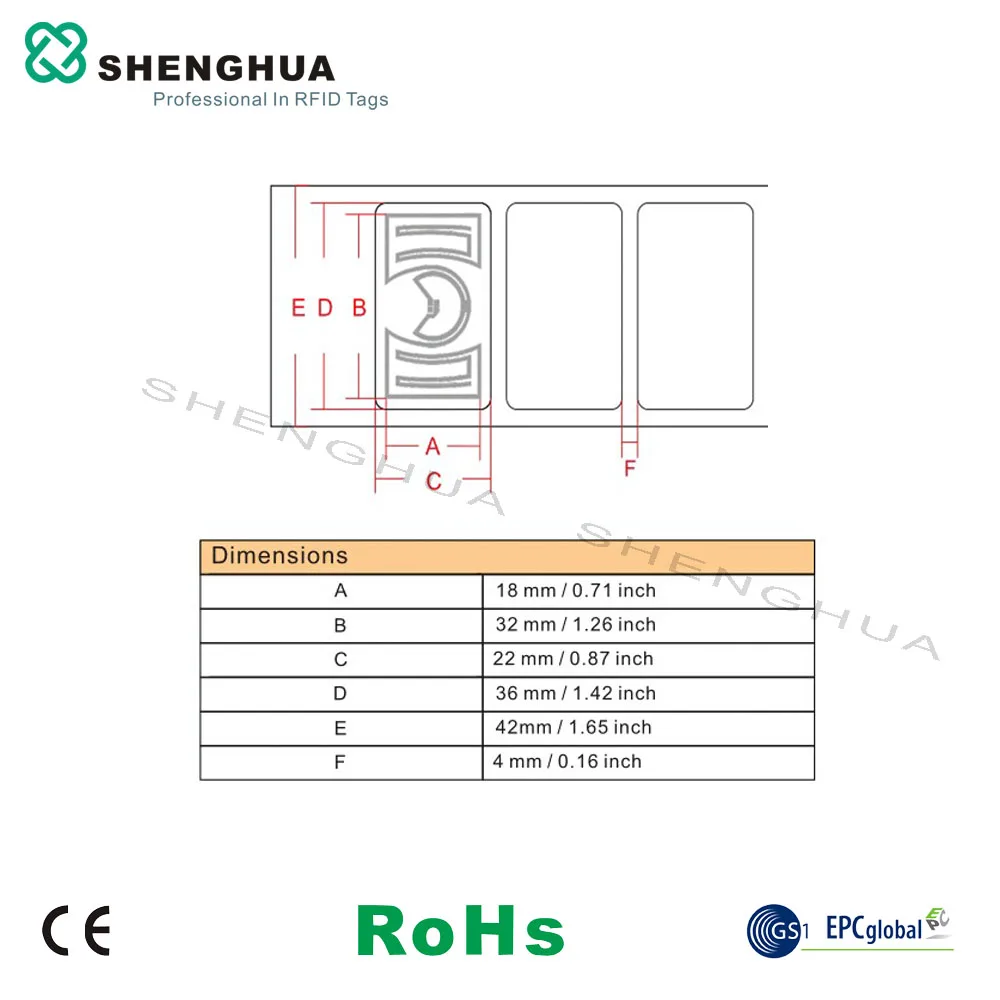 10pcs/lot Best Price Printable UHF RFID Tag with Alien Smart Chip ISO Standard for Logistics and Goods Management | Безопасность и