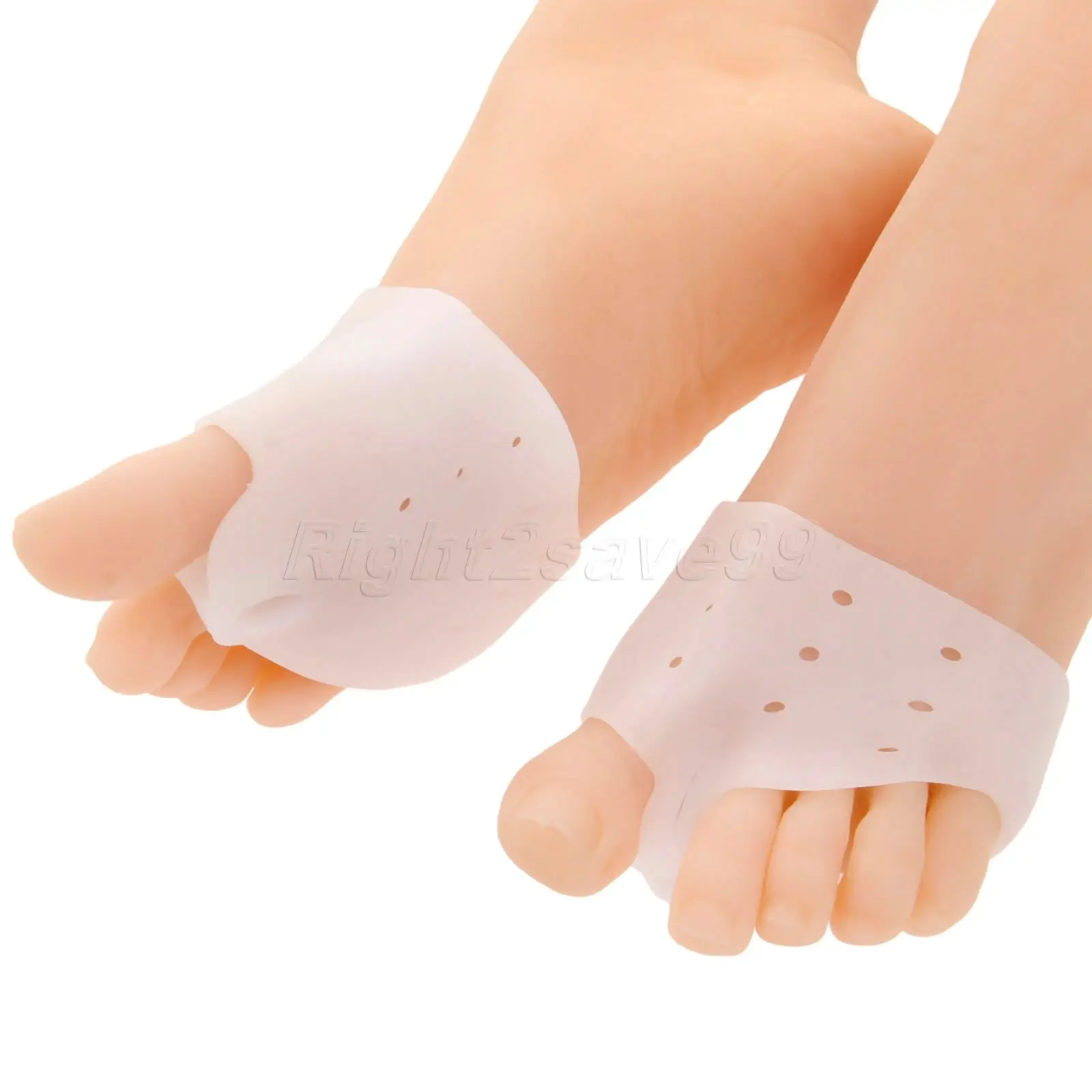 2017 Новинка 1 пара Белый Уход за ногами Силиконовый подтяжки Pad носок сепаратор для